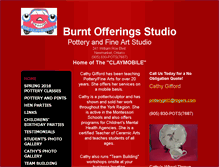 Tablet Screenshot of burntofferingsstudio.com